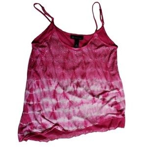 INC Dream Embellished Tie Dye Tank Top NWT